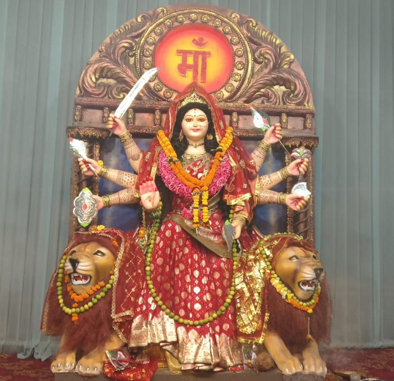 Shardiya Navratri 2024: रायपुर में विराजित माँ दुर्गा की एक झलक: Jai Durga Maa: Durga Devi: Maa Durga, 